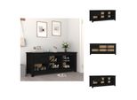 Vidaxl Scarpiera Nera 110X38X45,5 Cm In Legno Di Pino Massiccio - Scarpiere E Armadietti