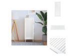 Vidaxl Armadio A Doghe Bianco 99,3X39,4 Cm In Legno Di Pino Massiccio - Porte Per Armadi