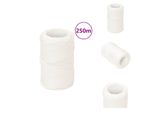 Vidaxl Corda Da Barca Bianca 2 Mm 250 M In Polipropilene - Corde