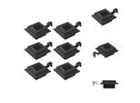 Vidaxl Luci Solari Per Esterni 6 Pezzi Led Quadrati 12 Cm Nero - Illuminazione Per Esterni