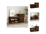 Vidaxl Scarpiera Marrone Look Rovere 100X42X60 Cm Materiale A Base Di Legno - Scarpiere E Armadietti