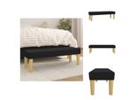 Vidaxl Panca Nera 100X30X30 Cm In Tessuto - Panche