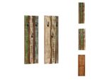 Vidaxl Appendiabiti Da Parete 2 Pezzi 36X3X110 Cm In Legno Massiccio Antico - Appendiabiti E Portabiti