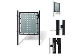 Vidaxl Cancello Di Recinzione (Cancello Singolo) Nero 100X150 Cm - Cancelli Da Giardino
