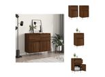 Vidaxl Credenze 2 Pz. Aspetto Rovere Marrone 40X35X70 Cm Materiale A Base Di Legno - Credenze