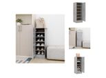 Vidaxl Scarpiera In Cemento Grigio 32X35X92 Cm In Legno - Scarpiere E Armadietti