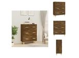Vidaxl Credenza Rovere Fumé 70X34X90 Cm Materiale Legno - Credenze