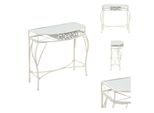 Vidaxl Tavolino In Metallo Stile Francese 82X39X76 Cm Bianco - Tavolini
