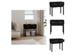 Vidaxl Consolle Nera 76,5X40X75 Cm In Legno Massiccio Di Pino - Tavolini
