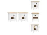 Vidaxl Comodini 2 Pz. Hill 46X35X49,5 Cm In Pino Massiccio - Comodini