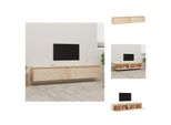 Vidaxl Armadi A Muro 2 Pezzi 100X30X35 Cm In Legno Di Pino Massiccio - Mensole A Muro