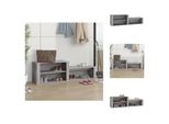 Vidaxl Scarpiera Grigio Sonoma 150X35X45 Cm Materiale A Base Di Legno - Scarpiere E Armadietti