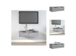 Vidaxl Armadio A Muro Grigio Sonoma 68X30X20 Cm Materiale A Base Di Legno - Mensole A Muro