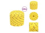 Vidaxl Corda Da Barca Gialla 16 Mm 100 M In Polipropilene - Corde