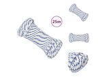 Vidaxl Corda Da Barca Bianca 4 Mm 25 M In Polipropilene - Corde