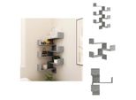 Vidaxl Mensole Da Parete Angolari 2 Pz. Grigio Sonoma 40X40X50 Cm Materiale A Base Di Legno - Mensole A Muro