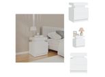 Vidaxl Comodino Bianco 45X35X52 Cm Materiale Legno - Comodini