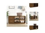 Vidaxl Panca Per Scarpe Marrone Miele 100X34X45 Cm In Legno Di Pino Massiccio - Scarpiere E Armadietti