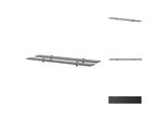 Vidaxl Mensole Galleggianti 2 Pz. Vetro 90X20 Cm 8 Mm - Mensole A Muro
