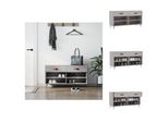 Vidaxl Panca Per Scarpe Grigio Sonoma 102X35X55 Cm In Legno - Scarpiere E Armadietti