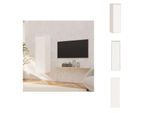 Vidaxl Armadio A Muro Bianco 30X30X100 Cm In Legno Di Pino Massiccio - Mensole A Muro