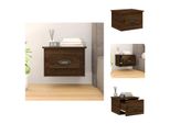 Vidaxl Comodino A Parete Effetto Rovere Marrone 41,5X36X28 Cm - Comodini