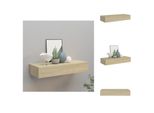 Vidaxl Mensola A Muro Con Cassetto Effetto Rovere 60X23,5X10 Cm Mdf - Mensole A Muro
