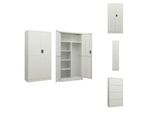 Vidaxl Armadio Grigio Chiaro 90X40X180 Cm In Acciaio - Armadi Per Archiviazione