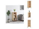 Vidaxl Credenza Sonoma Rovere 34,5X32,5X90 Cm Materiale Legno - Credenze