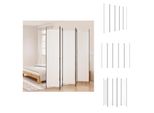Vidaxl Schermo 5 Pezzi Bianco 250X220 Cm Tessuto - Divisorio Per Ambienti