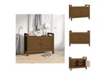 Vidaxl Panca Da Corridoio Marrone Miele 80X40X60 Cm In Legno Di Pino Massiccio - Panche Da Corridoio E Cassapanca