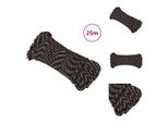 Vidaxl Corda Da Barca Nera 5 Mm 25 M In Polipropilene - Corde