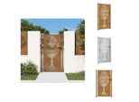 Vidaxl Cancello Da Giardino 105X205 Cm In Acciaio Corten A Forma Di Albero - Cancelli Da Giardino