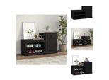 Vidaxl Scarpiera Nera 100X42X60 Cm In Legno - Scarpiere E Armadietti