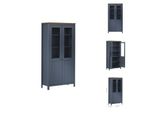 Vidaxl Credenza Hill Grey 85X37X170,5 Cm In Legno Di Pino Massiccio - Credenze