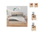 Vidaxl Comodini 2 Pezzi 40X35X49 Cm In Legno Di Pino Massiccio - Comodini