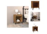 Vidaxl Comodino In Rovere Fumé 40X35X50 Cm - Comodini