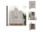 Vidaxl Credenza Grigio Cemento 69,5X34X90 Cm In Legno - Credenze