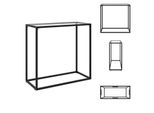 Vidaxl Consolle Trasparente 80X35X75 Cm In Vetro Temperato - Tavoli Laterali