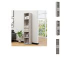 Vidaxl Libreria Grigio Cemento 36X30X171 Cm Materiale A Base Di Legno - Librerie & Librerie