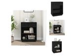 Vidaxl Credenza Nera 60X34X75 Cm In Legno Di Pino Massiccio - Credenze