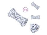 Vidaxl Corda Da Barca Bianca 5 Mm 25 M In Polipropilene - Corde