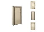 Vidaxl Scarpiera Con Coperchio Bianco Crema 58 X 28 X 106 Cm In Tessuto - Scarpiere E Armadietti