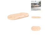 Vidaxl Piano Da Tavolo 80X40X2,5 Cm In Legno Massiccio Di Pino Ovale - Piani Da Tavolo
