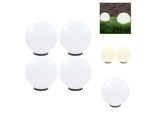 Vidaxl Luci Da Giardino A Led 4 Pz. Sferica 40 Cm Pmma - Illuminazione Esterna