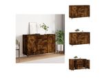 Vidaxl Credenza Rovere Fumé 104X35X70 Cm Materiale A Base Di Legno - Credenze