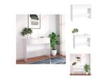 Vidaxl Tavolino Bianco 100X35X76,5 Cm In Legno - Tavolini