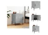 Vidaxl Comodino Grigio Cemento 40X40X50 Cm Materiale Legno - Comodini