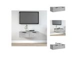 Vidaxl Armadio A Muro Grigio Cemento 68X30X20 Cm In Legno - Mensole A Muro