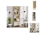 Vidaxl Credenza Hamar Marrone Miele 60X35X180 Cm Pino Massiccio - Credenze